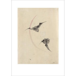 Hokusai - Zwei Fledermäuse - Reproduktionen Schindelbeck Art